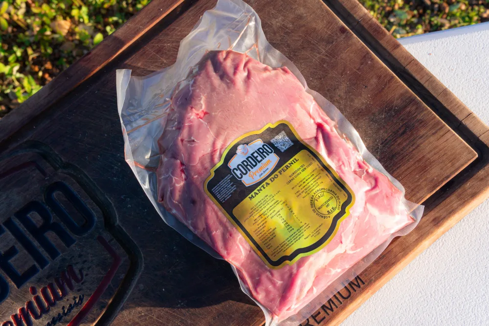 Manta do Pernil de cordeiro embalado a vácuo